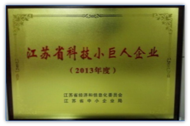 江蘇省科技小巨人企業(yè)